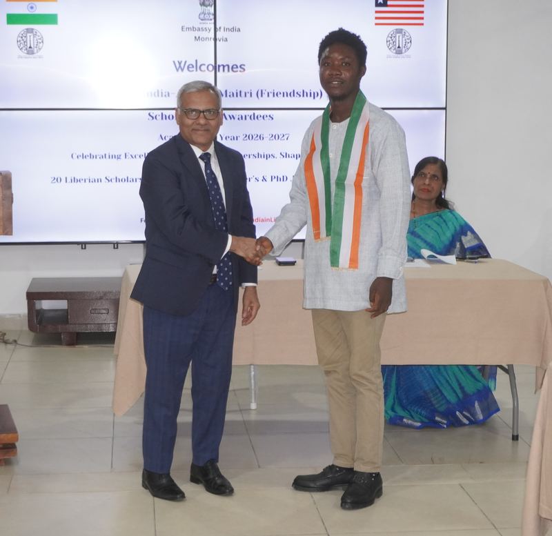 Honouring of 20 Liberian Students Awarded ICCR India–Africa Maitri Scholarships for AY 2026-2027 – 06 July 2026
